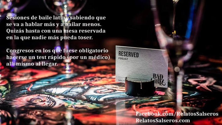 Sesiones con Reservado Congresos con Test Obligatorio - Relatos Salseros