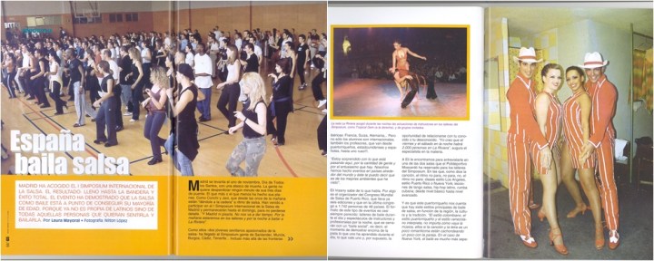 Revista Ocio Latino Promo Simposium Salsa Madrid 2002 Felix Garcia - Relatos Salseros