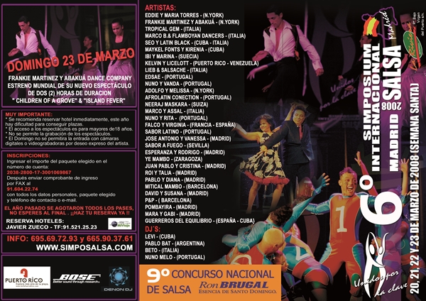 Simposium Salsa Madrid 2008 Felix Garcia - Relatos Salseros